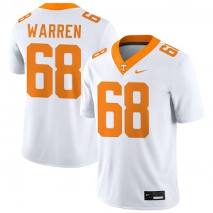 #68 Bennett Warren TN White Men Jerseys University College Football 722103-991