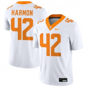 #42 Braylon Harmon TN Vols White Men Jerseys University College Football 926249-401
