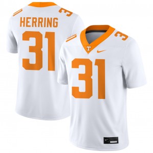 #31 Caleb Herring The Volunteer State White Men's Jerseys Game College Football 848331-277