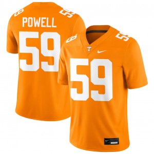 #59 Charlie Powell III UTK Tennessee Orange Men Jerseys University College Football 871553-725