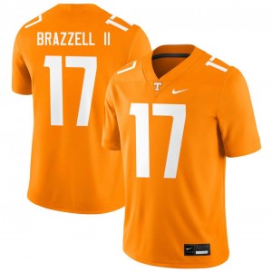 #17 Chris Brazzell II TN Tennessee Orange Mens Jersey NCAA College Football 202689-536