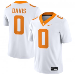 #0 Ethan Davis TN Volunteers White Men's Jersey NCAA College Football 520361-469