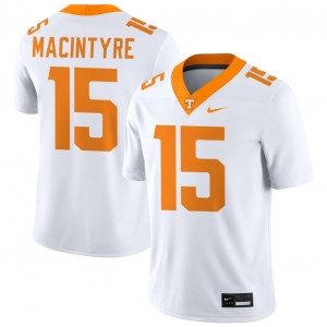 #15 George MacIntyre UT White Men Jerseys Embroidery College Football 541883-747