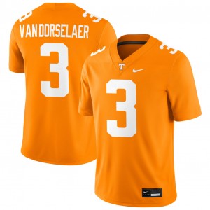 #3 Jack Van Dorselaer Tenn Vols Tennessee Orange Mens Jerseys Stitched College Football 640398-638