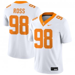 #98 Jackson Ross Tennessee Volunteers White Men Jersey 2025 College Football 559779-401