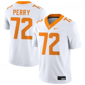#72 Jesse Perry Tenn Vols White Men's Jersey Official College Football 387584-701