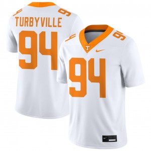 #94 Josh Turbyville TN White Men Jerseys Alumni College Football 567002-668