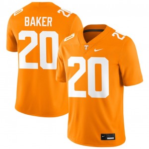 #20 Justin Baker Tennessee Volunteers Tennessee Orange Men's Jersey 2025 College Football 469245-668