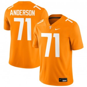 #71 Max Anderson Tenn Vols Tennessee Orange Mens Jersey Embroidery College Football 674877-986