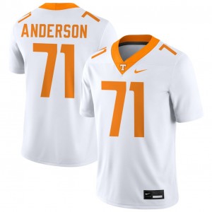 #71 Max Anderson UT Volunteers White Mens Jersey High School College Football 691139-425