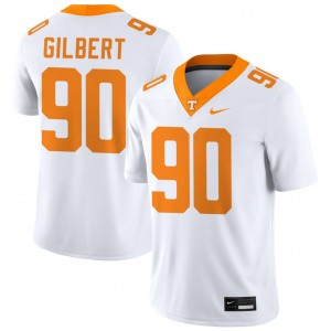 #90 Max Gilbert Tennessee Vols White Mens Jersey Official College Football 239301-357
