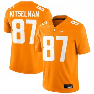 #87 Miles Kitselman Tenn Vols Tennessee Orange Men Jersey Official College Football 143251-901