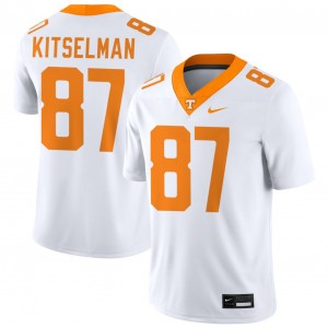 #87 Miles Kitselman TN Vols White Mens Jersey NCAA College Football 826936-582