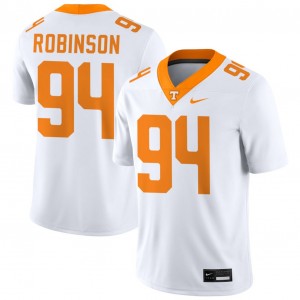 #94 Nathan Robinson Vols White Mens Jersey Replica College Football 203829-719