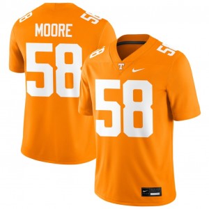 #58 Nic Moore UT Vols Tennessee Orange Men Jerseys Official College Football 143642-882