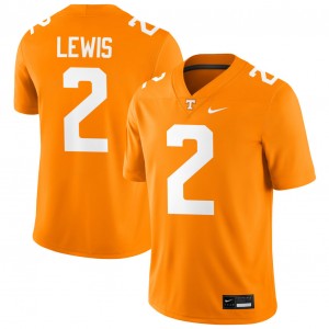 #2 Peyton Lewis UT Volunteers Tennessee Orange Men's Jersey Stitched College Football 859349-153