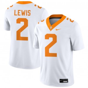 #2 Peyton Lewis TN Vols White Men's Jersey Player College Football 110314-450