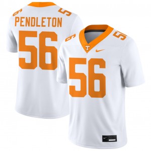 #56 Sam Pendleton Tennessee Volunteers White Men Jersey Limited College Football 358175-873