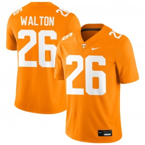 #26 Sidney Walton Tenn Tennessee Orange Men Jersey Stitched College Football 810431-507
