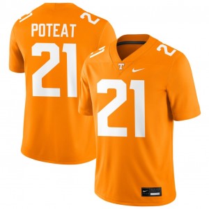 #21 Tre Poteat Vols Tennessee Orange Men's Jersey Alumni College Football 323688-284