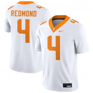#4 Ty Redmond UT White Mens Jerseys Embroidery College Football 394481-258