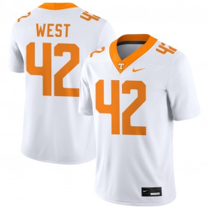 #42 Tyre West University Of Tennessee White Men Jerseys 2025 College Football 957093-841