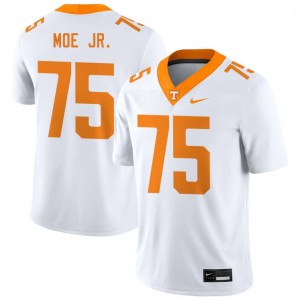 #75 Wendell Moe Jr. Tennessee Volunteers White Men Jersey Limited College Football 824281-601