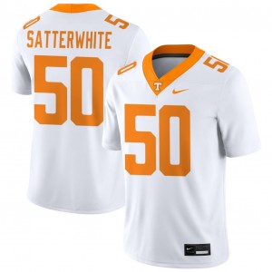 #50 William Satterwhite UTK White Men Jerseys Limited College Football 172787-458