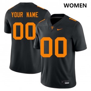 #00 Custom University Of Tennessee Black Women Jerseys Alumni Alternate College Football 475740-320