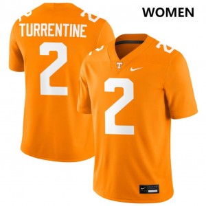 #2 Andre Turrentine Tennessee Volunteers Tennessee Orange Women Jerseys Stitched College Football 283947-360