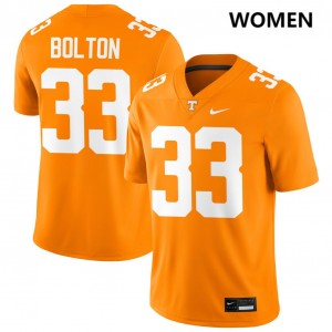 #33 Ben Bolton Tennessee Volunteers Tennessee Orange Women's Jerseys 2025-26 College Football 488090-777