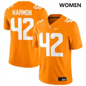 #42 Braylon Harmon The Volunteer State Tennessee Orange Womens Jersey Embroidery College Football 626096-734