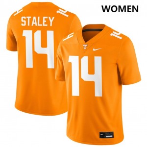 #14 Braylon Staley UTK Tennessee Orange Women Jersey NCAA College Football 701795-165