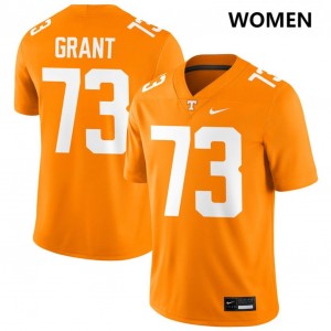 #73 Brian Grant Vols Tennessee Orange Womens Jerseys Replica College Football 737259-883