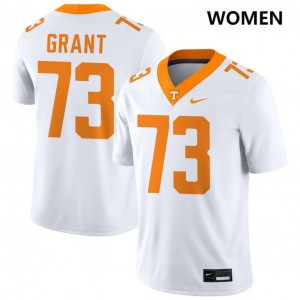 #73 Brian Grant Tennessee Vols White Women's Jersey University College Football 441256-281