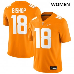 #18 DeSean Bishop UT Vols Tennessee Orange Women's Jersey Official College Football 383194-307
