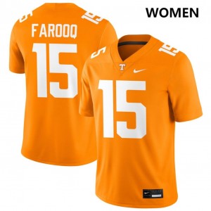#15 Edrees Farooq Tennessee Tennessee Orange Womens Jerseys NCAA College Football 282599-591