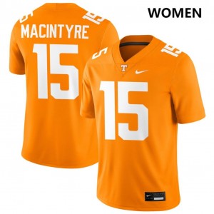 #15 George MacIntyre Tenn Vols Tennessee Orange Womens Jersey 2025 College Football 771206-763