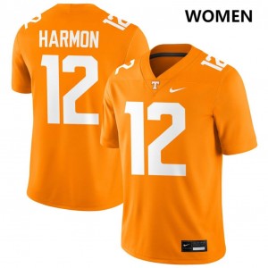 #12 Jaedon Harmon Tenn Vols Tennessee Orange Women Jersey 2025-26 College Football 394403-448