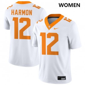 #12 Jaedon Harmon The Volunteer State White Women Jersey University College Football 457162-356