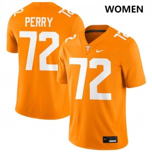 #72 Jesse Perry TN Volunteers Tennessee Orange Women Jerseys Limited College Football 845541-145
