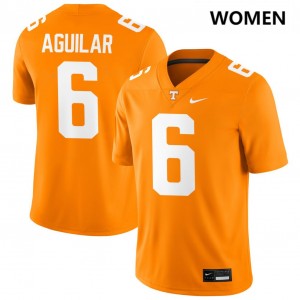 #6 Joey Aguilar Tenn Tennessee Orange Women's Jerseys Stitched College Football 914976-656