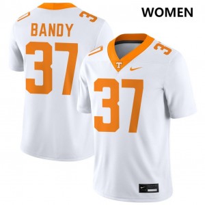 #37 Montrell Bandy Vols White Womens Jersey Embroidery College Football 719450-632