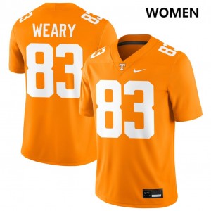 #83 Trey Weary The Volunteer State Tennessee Orange Womens Jerseys Player College Football 508419-664