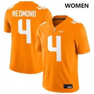 #4 Ty Redmond Tenn Vols Tennessee Orange Womens Jerseys Limited College Football 361878-655