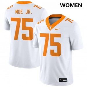 #75 Wendell Moe Jr. UT White Womens Jersey 2025-26 College Football 899589-442