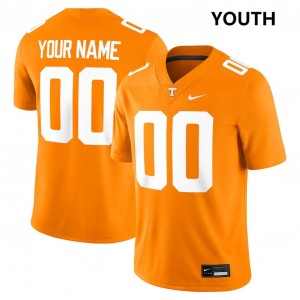 #00 Custom TN Vols Tennessee Orange Youth Jerseys 2025 College Football 959244-591