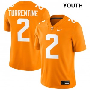 #2 Andre Turrentine UTK Tennessee Orange Youth Jerseys NCAA College Football 464690-179
