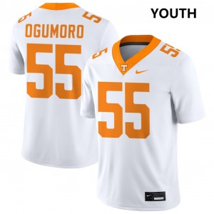 #55 Antoni Ogumoro UT White Youth Jersey Game College Football 348587-675