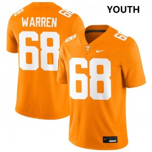 #68 Bennett Warren Tennessee Vols Tennessee Orange Youth Jersey High School College Football 590184-543